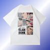 Large Cotton Men's Japanese Anime 2025 Slam Dunk Master Printed Short Sleeve T-shirt Summer Casual Loose T-shirt Top Clothing
