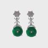 Elegant Retro Zircon Earrings: Chic, Versatile, and Luxurious Silver Needle Design