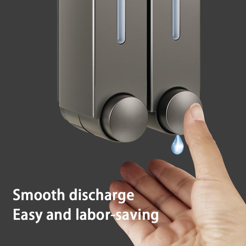 Manuální dávkovač mýdla nástěnný hřebíkový dávkovač na gel na ruce nádoby na tekutiny koupelna hotel sprcha šampon tekutý dávkovač