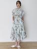 Stay With Me Rosevine Pleated Skirt_Sky Blue