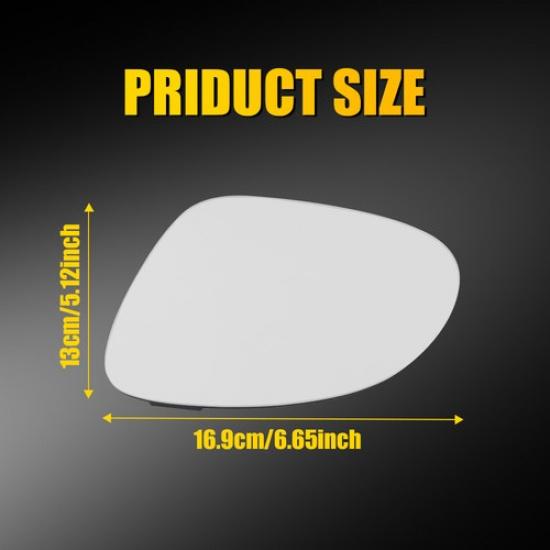 Side Mirror Glass For VW Tiguan (5N) 2009-2017 Heated W/Backing Driver Left Side