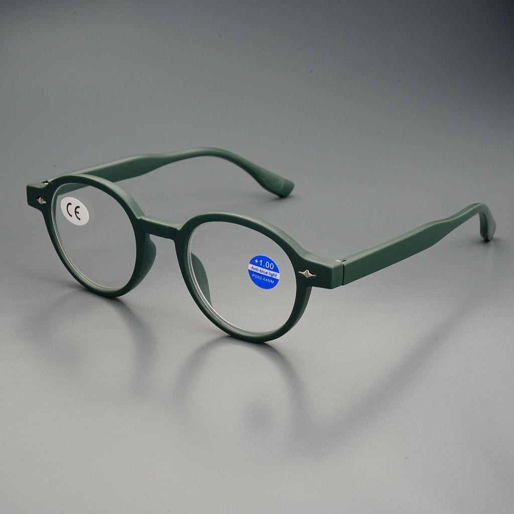 2025 Japanische Retro Runde Anti-Müdigkeit Anti-Blaulicht Lesebrille