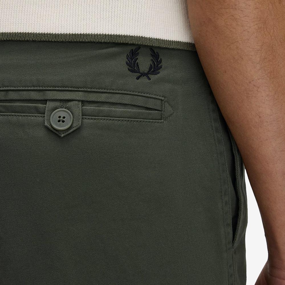 FRED PERRY [Sharp] Semi-Tapered Fit Trousers - Laurel Green Afpm2539130-X21