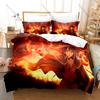 Cool Megumin Konosuba Duvet Cover + 2 Pillowcases Kazuma Aqua Darkness Collage Print Soft Quilt Cover Set New Anime Bedroom Deco