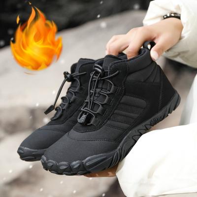Winter Velvet Five Finger Snow Boots for Professional Warmth and Comfort, Casual Cotton Shoes for Couples