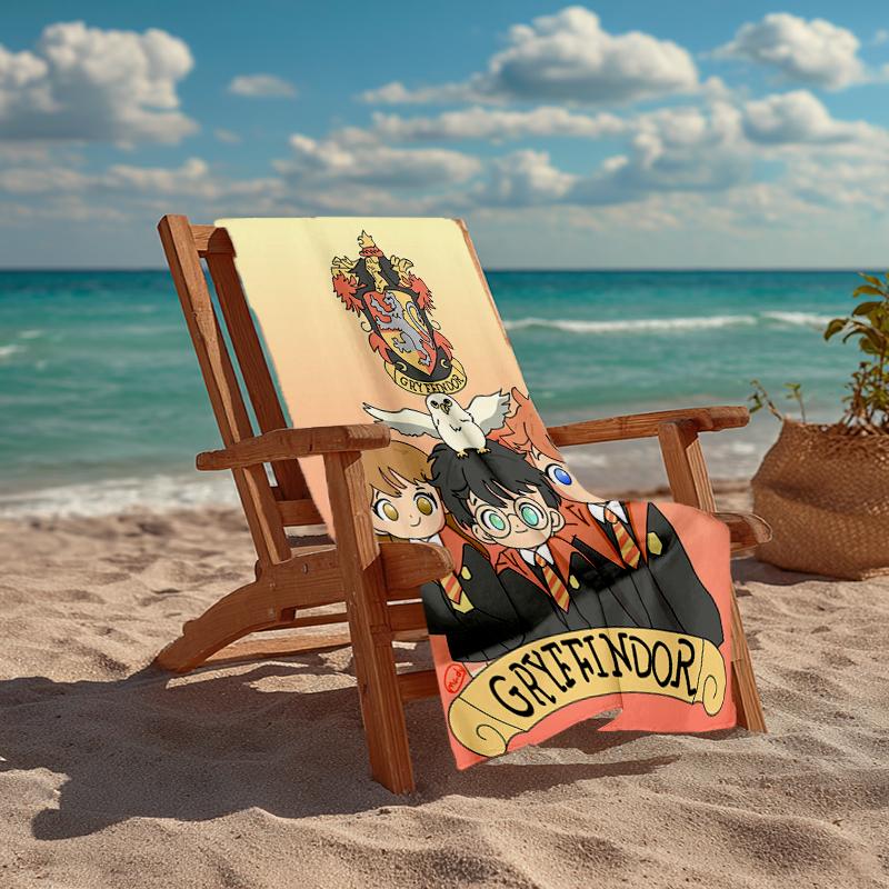 Ultra-Soft Beach Towel with Harry Potter Theme,Ideal for Pool - Camping, Diving - Perfect Travel Essential, Vibrant Beach Towel.