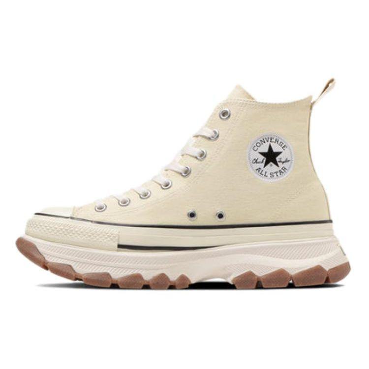 

Converse All Star Trekwave Z Hi Versatile Comfortable Simple Durable Breathable High-Top Canvas Shoes Unisex Sneakers Beige 31310811 36.5