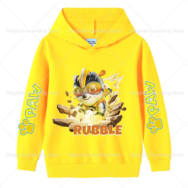 Mikina Paw Patrols pro děti Kawaii Chase Skye Dlouhý rukáv Dívčí Zimní tenká mikina Módní teplý dětský top Dárek