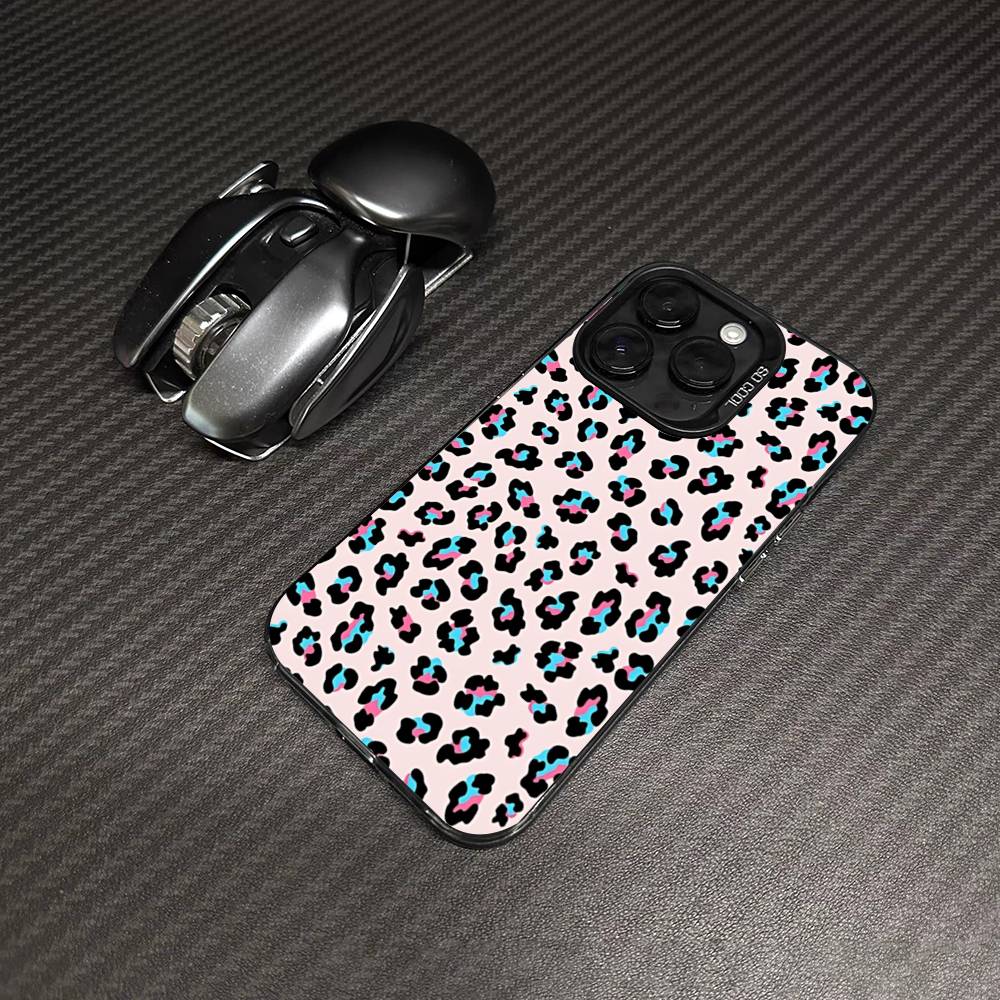 Classic Leopard Cheetah Phone Case For IPhone 17 16 15 14 13 12 11 Pro Max Plus Color Silver Cover