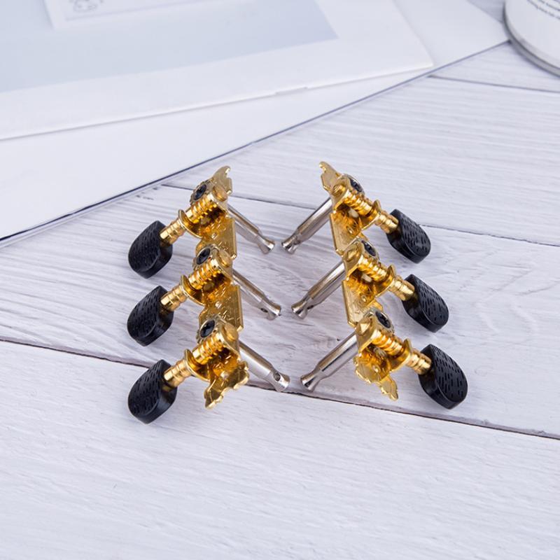1 Pair 3L 3R Gold Plated Classical Guitar Tuning Pegs Machine Heads Tuning Keys Tuners Guitar Accessories