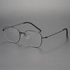 Pure Titanium Glasses Frame Men Women New Pilot Optical Myopia Prescription Eyeglasses Frame Full Korean Screwless Eyewear