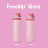 Owala FreeSip Isolierte Edelstahl-Wasserflasche mit Strohhalm für Sport und Reisen BPA-freie Sport-Wasserflasche 32 oz Rosa Angel Food Cake