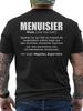 T-Shirt Y2k French Menusier Carpenter Definition