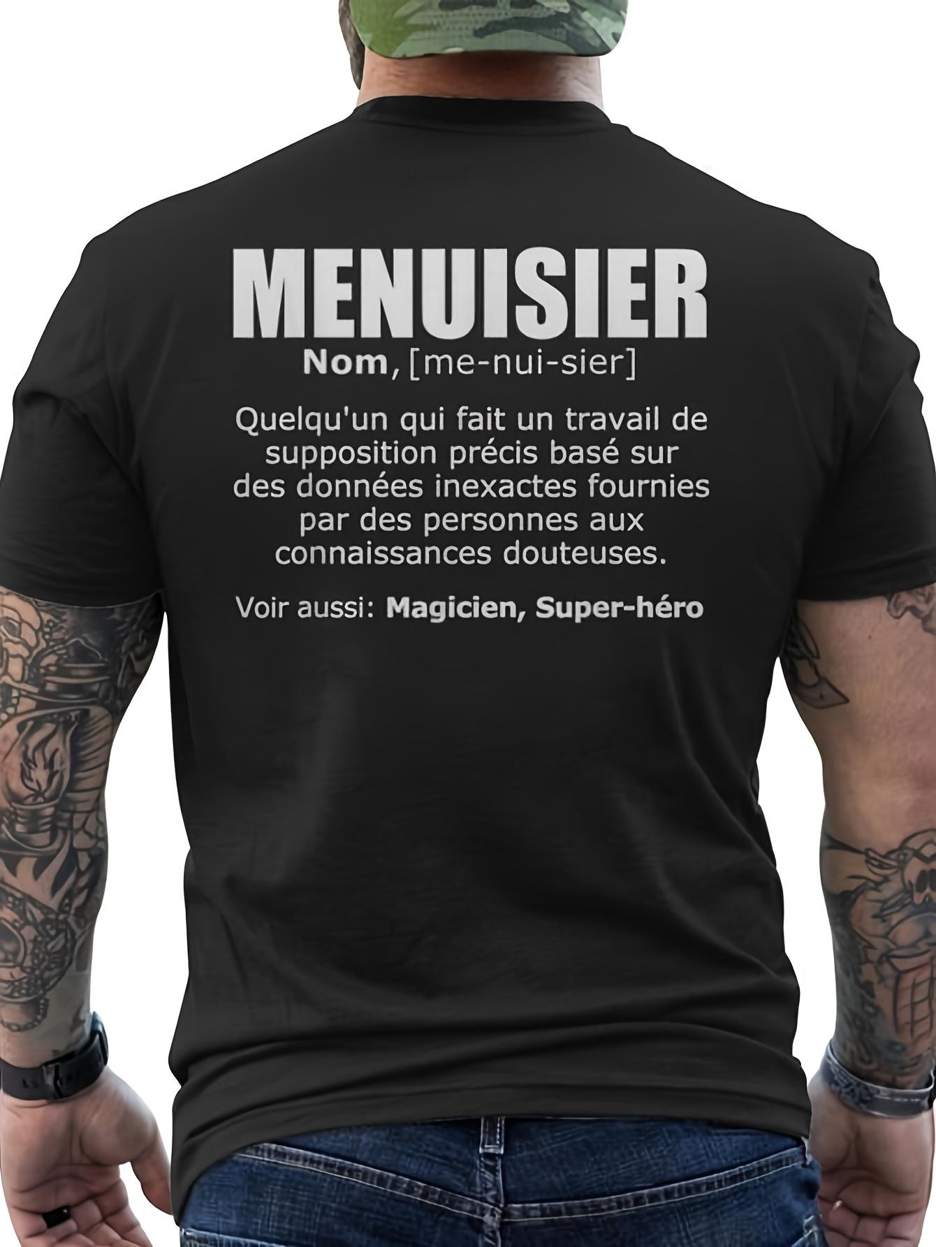 T-Shirt y2k French Menusier Carpenter Definition S