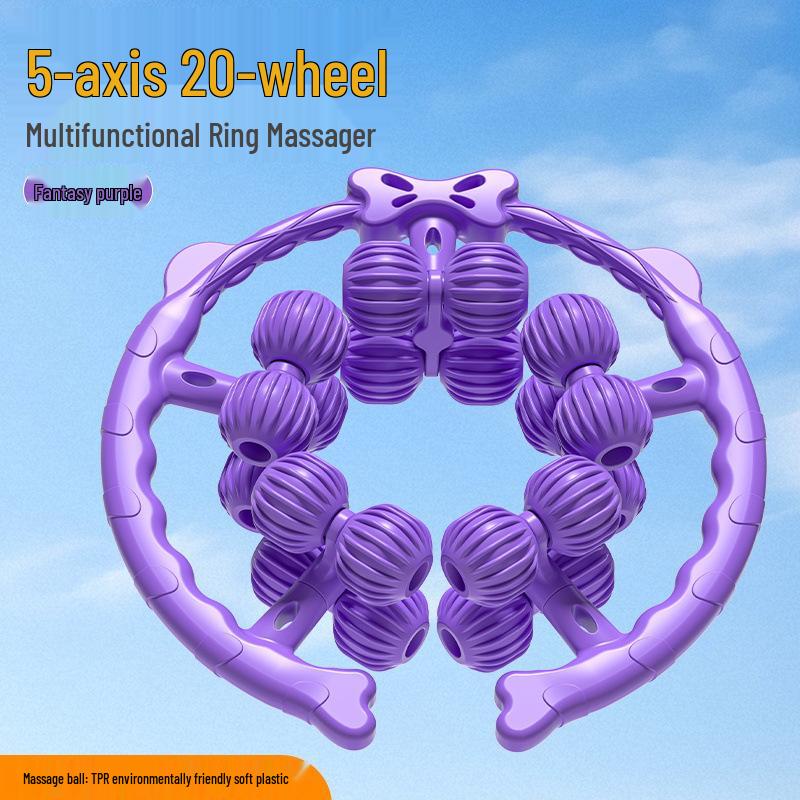 Leg Massager Roller for Thighs & Calves - Slimming, Muscle Relaxation, Stretching & Soothing Therapy.