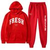 European Size Plus Fashion Printed Sweater Autumn and Winter Fleece Warm Hoodie Casual Sports Women's Suit