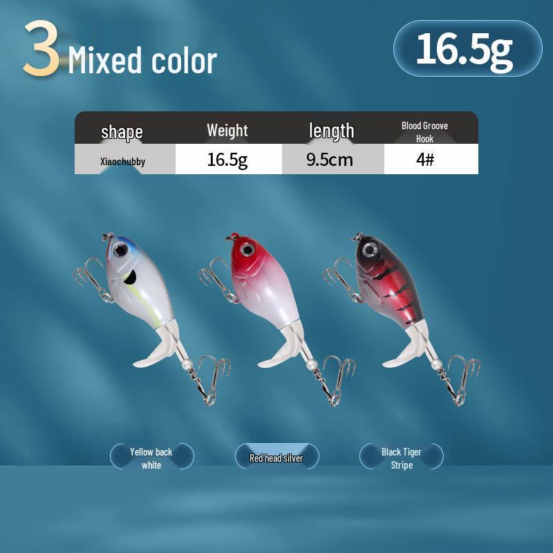 Floating Surface Tractor Lure for Freshwater Fish: Mandarin, Bass, Black Carp - Remote Casting Artificial Bait