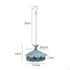 BirdTopped Coil Holder Antique Finish Hanging Metal Weathered Look White