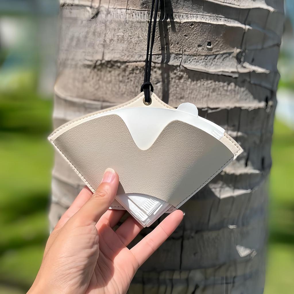 HannaFires 2-Pack Leather Coffee Filter Paper Holder – Storage Sleeves, Fits #1, #2, #4, and V60 Filters, Convenient and Organized Barista Essential