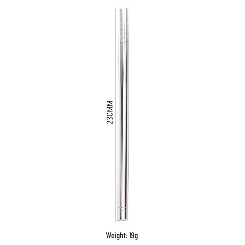 10-Pair Non-slip Stainless Steel Chopsticks