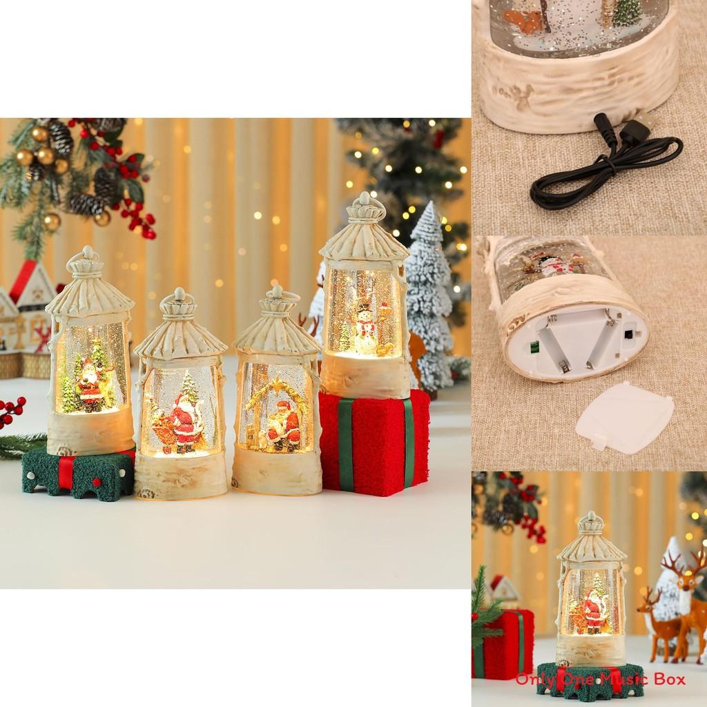 Christmas Crystal Ball Music Box With Snowman Scene For Holiday Decor And Gifts