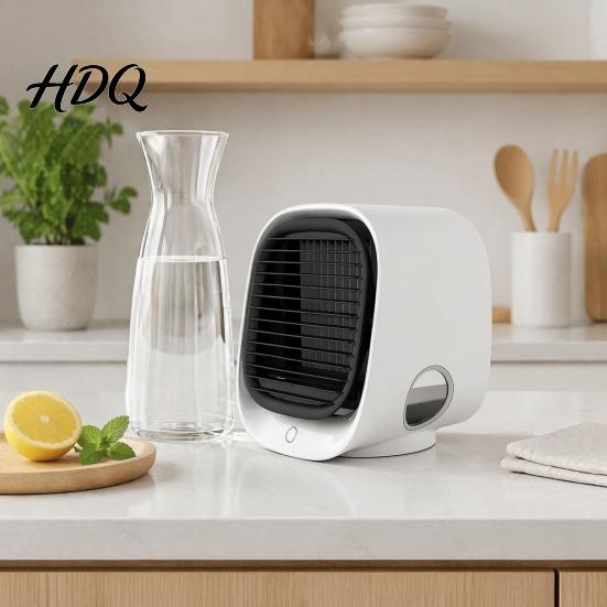 Compact Air Cooler for Home Portable & Humidifier Quiet Cooling Fan with 300ml Tank