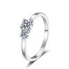 Exquisite S925 Sterling Silver Moissanite Ring for Women - Versatile and Fashionable Everyday Wear