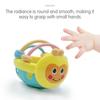 1Pcs Bee Shape Soft Teething Toys Newborn Early Educational Touch Hand Grasping Ball New Hand Bell