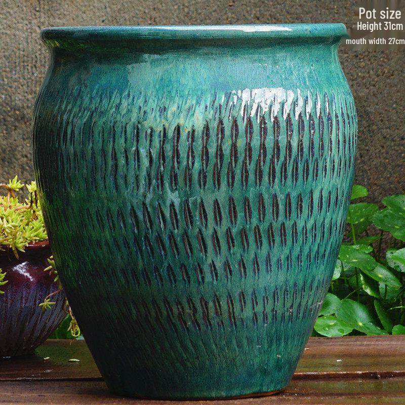 Extra Large Ceramic Succulent & Flower Pot for Trees and Plants