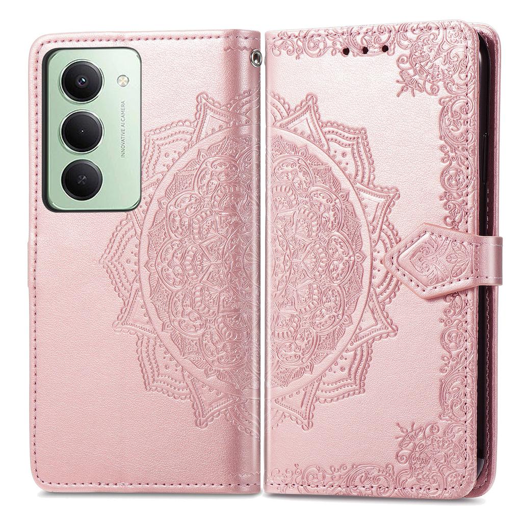 For Xiaomi Redmi 15 5G (Global) (169mm) Case Wallet Mandala Flower Leather Phone Cover Stand View
