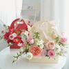 Portable Wedding Favour Boxes 3D Butterfly Carrier Bag Pink Floral Arrangement Gift Paper Package Flower Bouquet Packaging Bag
