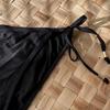 High-End Pearlized Three-Piece Bikini Set for Large Bust - Trendy Hot Spring and Beach Style