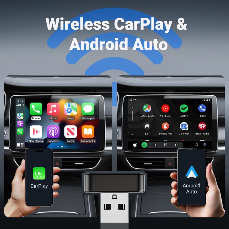 Adaptor Wireless XUDA pentru Android Auto Cutie Mini Inteligentă Plug And Play Universal Pentru VW Toyota Nissan Honda Ford Benz 2025