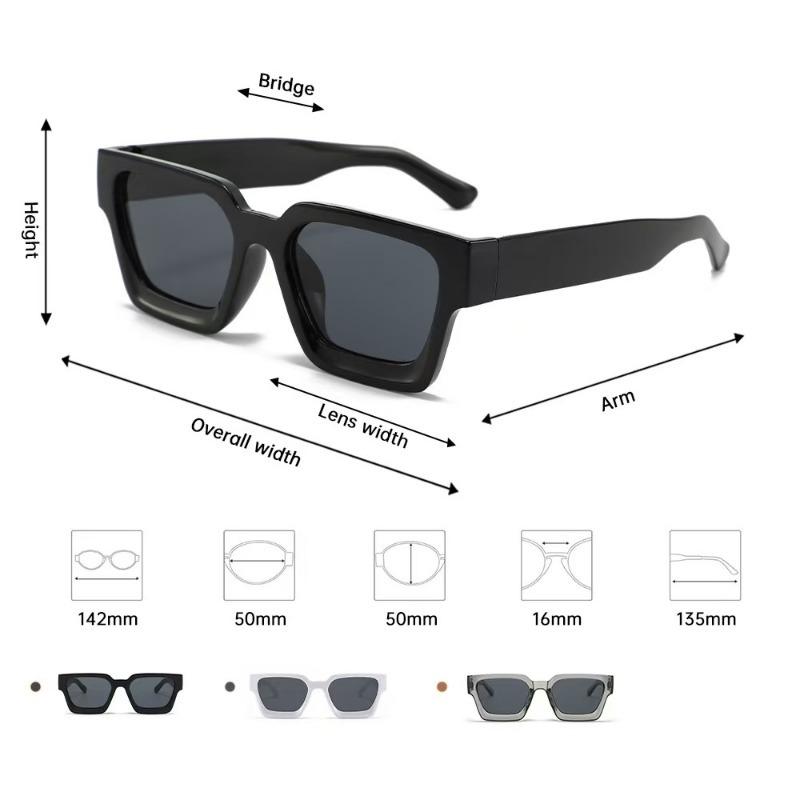 New Quality Men Square Sunglasses Fashion Women's Small Square Eyeglasses Summer Outdoor Driving UV Protection