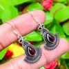 Natürlicher Amethyst Edelstein Handgefertigter 925 Sterling Silber Ohrring 1,73" d1y30