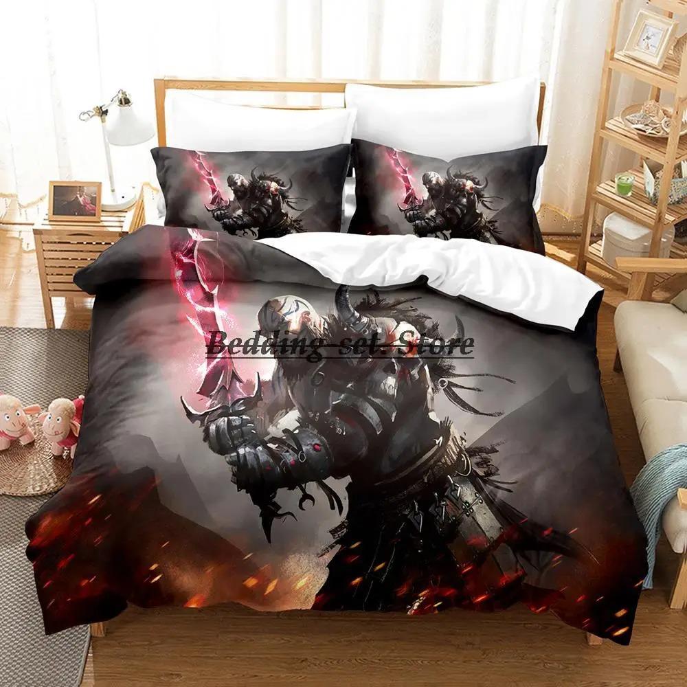 Kratos A Atreus Bůh Války Ložní Souprava Jednolůžko Dvojlůžko Plná Queen King Size Ložní Souprava Aldult Dítě Ložnice Přikrývka Sady Anime 70x133cm 2pcs gray