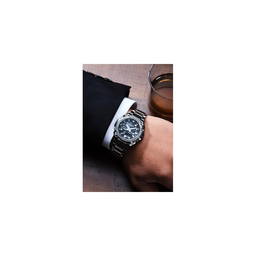 Casio G-Shock G-STEEL Solar Bluetooth Watch Men's Silver Stainless Steel  GST-B600D-1AJF