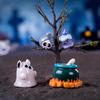 Halloween Micro Landscape Decoration Miniature Figurines Cartoon Resin Small Ornaments Crafts Cute Pumpkin Ghost Decoration