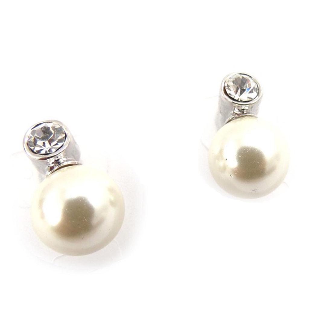 Les Trésors De Lily [J7712] - White 'Sissi' Designer Earrings