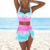 One-piece Swimsuit Female Amazon Print Skirt Seaside Beach Premium Bikini Swimsuit Quick Drying