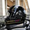 DOT Retro Full Face Motorcycle Helmet 3C Certified Small Shell Men Women Scooter Cruiser With Bluetooth