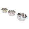 3PCS Set Mixing Bowl Multifunctional Stainless Steel Storage Nesting Bowl with Lid Type 2