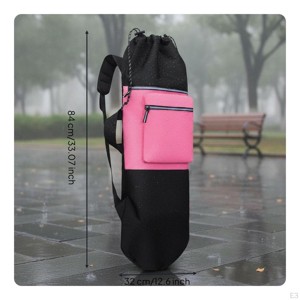 Longboard Carrying Bag Water Protection Skateboard Storage Oxford Backpack