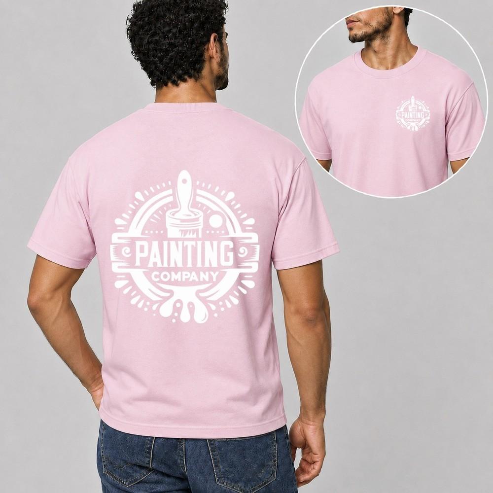 Unisexs Personalised Work T Shirt Custom Company Logo Painter Plumber Mechanic Gift