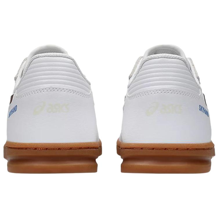 Asics Skyhand Og Syntetiskt Läder Rund Tå Snörning Platt Stöd Dämpning Låg Topp Träningsskor Herr sneaker 1203A451-108