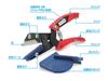 Wave Serie di Strumenti per Hobby Taglierino Universale HG con Guida per Taglio Angolare, Strumento per Modelli in Plastica, HT-480