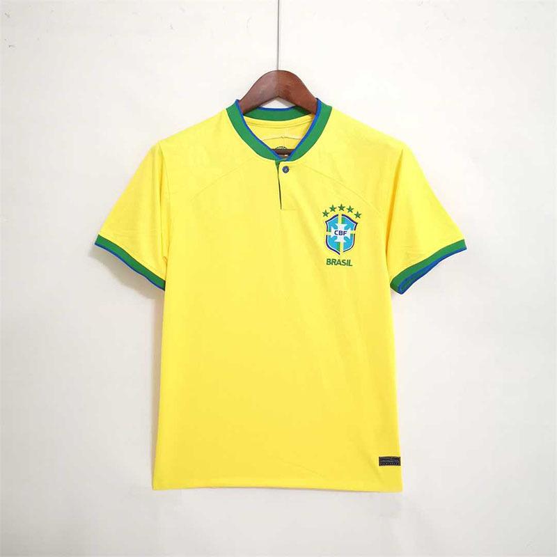Brazil jersey home football jersey plus fattened Neymar 2223Brazil home jersey shirt S жёлтый