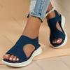 Comemore Women Summer Shoes New Mesh Fish Platform Sandals Women's Open Toe Wedge Sandals Ladies Light Casual Sandales Shoes