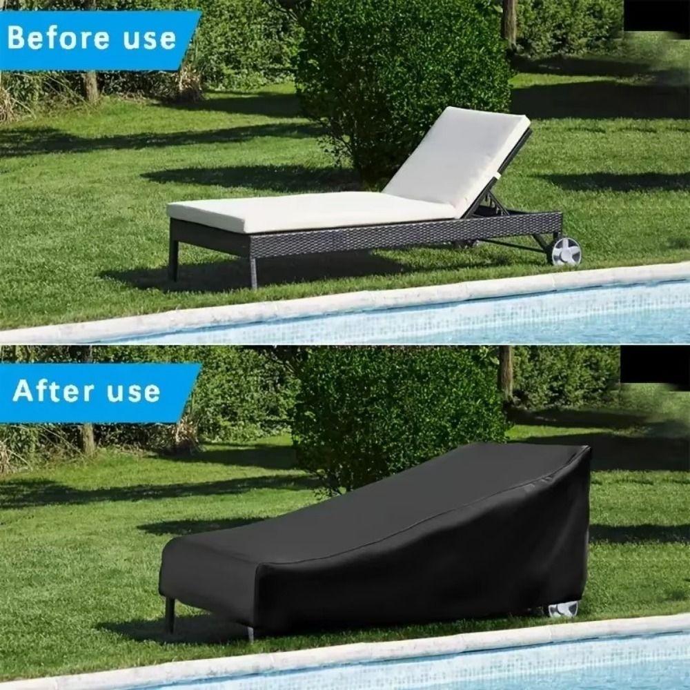 UV Resistant Beach Chair Cover Oxford Cloth Lounge Chair Cover  for Outdoor