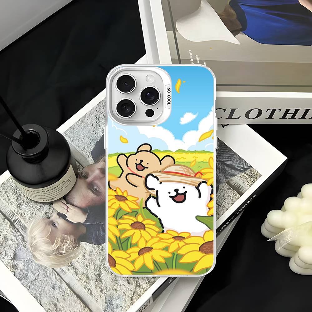 Lovely Line Dog Maltese Phone Cases For iPhone 17 16 15 14 13 12 11 Plus Pro Max Colorful Case
